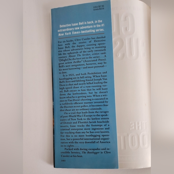 The Bootlegger 1st Edition by Clive Cussler Hardcover Book - Picture 8 of 8